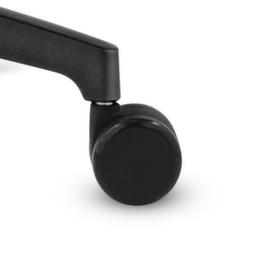 Dauphin Ruote per sedie da ufficio, per tutti i tipi di rivestimenti per pavimenti duri