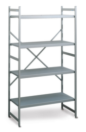 Scaffalatura senza bulloni per aree igieniche