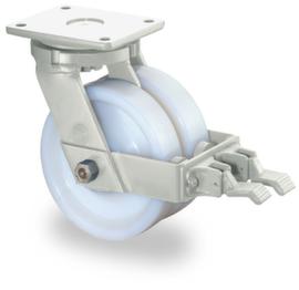 BS-ROLLEN Doppia ruota BS-ROLLEN per impieghi gravosi come ruota girevole con bloccaggio della ruota