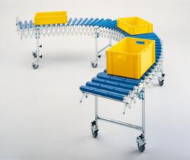 Blume Förderanlagen Trasportatore a rulli a forbice