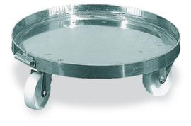 Carrello per contenitori conici, per contenitore 80 l, acciaio a zincatura elettrolitica