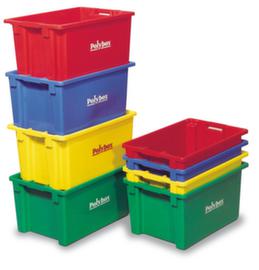 Contenitori rotanti impilabili con pareti chiuse