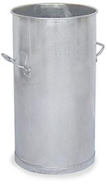 Cestino in lamiera con 2 maniglie per il trasporto