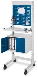 Kappes Postazione di lavoro in piedi RasterPlan® con pannello forato e attrezzatura igienica