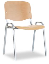 Nowy Styl Sedia per visitatori ISO in legno di faggio