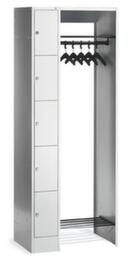 C+P Armadietto appendiabiti Classic grigio chiaro con fino a 20 scomparti