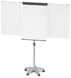 MAUL lavagna portablocco mobile MAULstandard con 2 fermafogli,altezza 1780 - 1960 mm