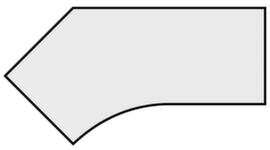 Gera Scrivania angolare Pro con telaio a 4 gambe e pannello di truciolato fine