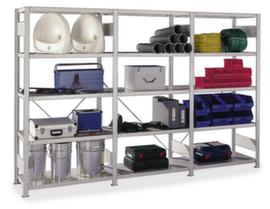 META Scaffalature espandibili senza bulloni CLIP con carico dei ripiani fino a 350 kg