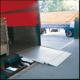 Ponte di attraversamento con profilo in gomma