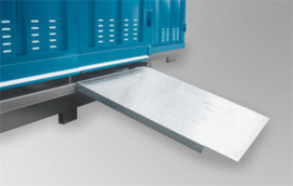 Rampa per carrello per deposito sostanze pericolose