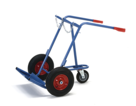 fetra Carrello barile, per bombola 2 x 40/50 l, gommatura in aria
