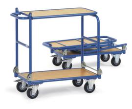fetra Carrello da tavolo pieghevole con 2 ripiani
