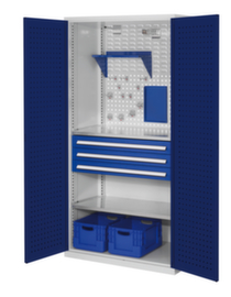 Kappes Armadio da officina RasterPlan® con porte in lamiera forata, 3 cassetto(i)