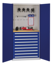 Kappes Armadio da officina RasterPlan® con piano di lavoro, 9 cassetto(i)