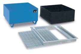 Vaschetta di raccolta con inserto in PE e griglia