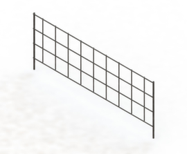 META Griglia divisoria per scaffalature senza viti