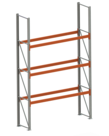 META Portapallet MULTIPAL per 8 pallet, 2870 mm di larghezza, 4 piani di stoccaggio