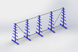 META Cremagliera universale a sbalzo Atlas ST