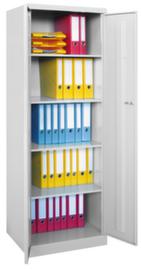 PAVOY Armadio universale Basis Plus grigio chiaro con 4 ripiani, larghezza 600 mm