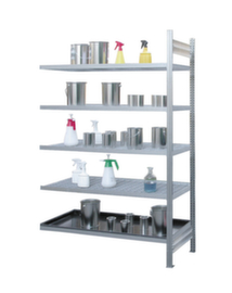 Scaffalature per merci pericolose per piccoli contenitori