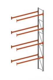META Portapallet MULTIPAL per 10 pallet, 2800 mm di larghezza, 5 piani di stoccaggio