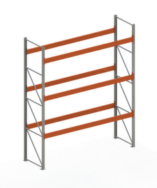 META Portapallet MULTIPAL per 16 pallet, 3770 mm di larghezza, 4 piani di stoccaggio