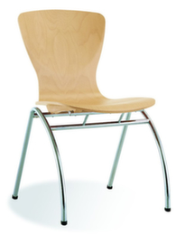 Nowy Styl Sedia per visitatori, faggio, schienale sagomato