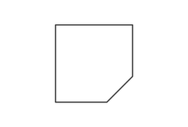 Elemento di collegamento angolare, larghezza x profondità 800 x 800 mm, pannello bianco