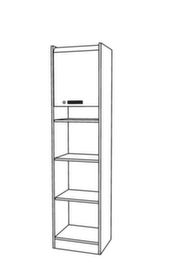 Armadio a tapparella trasversale Chef