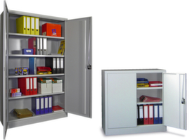 PAVOY Armadio a due ante di grande capienza Basis grigio chiaro