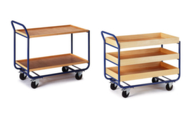 Rollcart Carrello da tavolo con cestini in legno