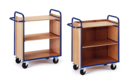 Rollcart Carrello a ripiani con pareti in legno