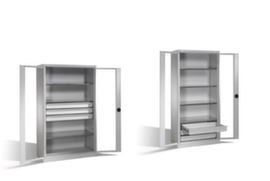 C+P Armadio con ante a battente e finestre di visualizzazione