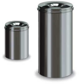 Cestino autoestinguente in acciaio inox