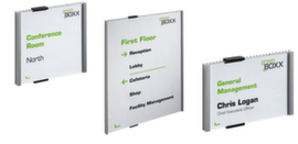 Durable Cartello per porta Info Sign in vetro acrilico