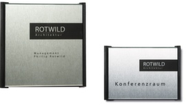 Cartello per porta Box in vetro temperato di sicurezza