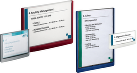 Durable Cartello per porta Click Sign con cornice colorata