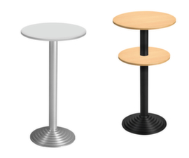 Tavolo da appoggio con base in lamiera