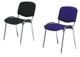 Nowy Styl Sedia in tubolare d'acciaio con schienale imbottito