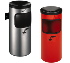 Posacenere combinato di sicurezza come modello a parete o a pavimento