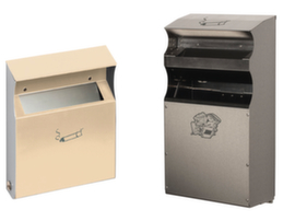 Posacenere a parete o combinato con tettuccio di protezione