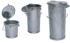 Cestino per rifiuti di sistema in acciaio zincato