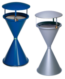 Posacenere a piedistallo con tetto