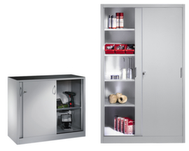 C+P Armadio ad ante scorrevoli ERGO grigio chiaro