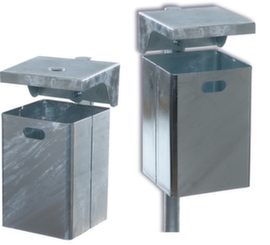 Cestino zincato a caldo per esterni