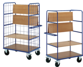 Rollcart Carrello a ripiani con ripiani pieghevoli