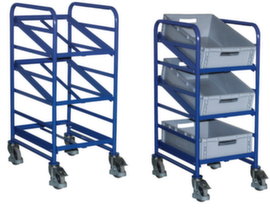 VARIOfit Carrello a ripiani per contenitori Euronorm