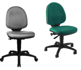 Sedia girevole per ufficio con sedile a conca