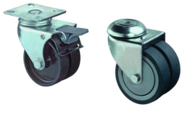 Ruota orientabile doppia